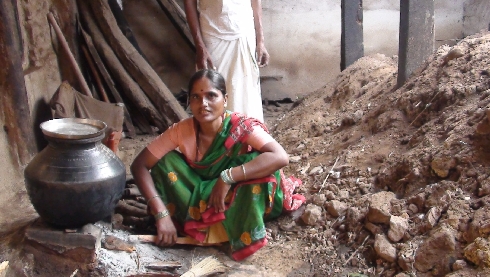 Cooking must go on even in this messed-up, roofless kitchen in Hiresindhogi of Koppal district.