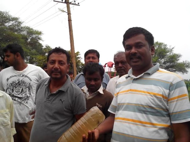 M Ramesh of Ramagondanahalli and Srinivas of Mavallipura tell they will not let a single garbage-laden truck enter the landfill.
