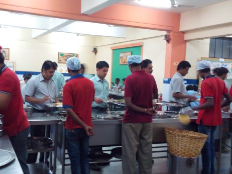 This canteen at Ace Designers uses the biogas produced by EcoDigester.