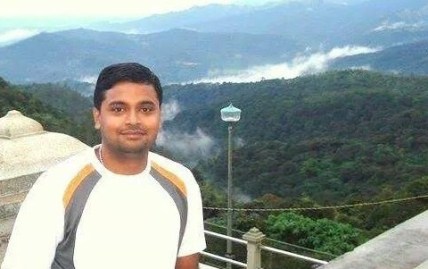 Vijay Satish, the maker of EcoBin. 