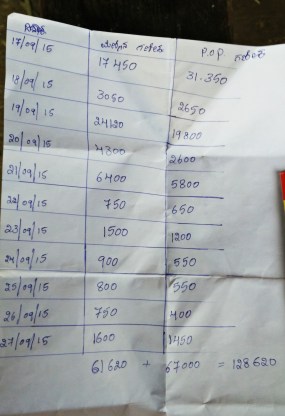 NSR's meticulous detailing of the number of idols immersed in the Kalyani and the break-up of clay and PoP idols. 